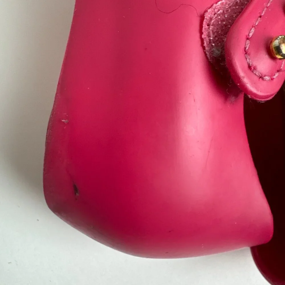 Mini Melissa Pink Fuchsia Mary Jane Bows Size 7